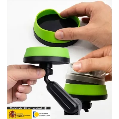 soporte extensible V16lift para balizas V16 compuesto por stick,base baliza y plataforma imantada