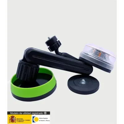 soporte extensible V16lift para balizas V16 compuesto por stick,base baliza ,base imantada , estuche y baliza V16